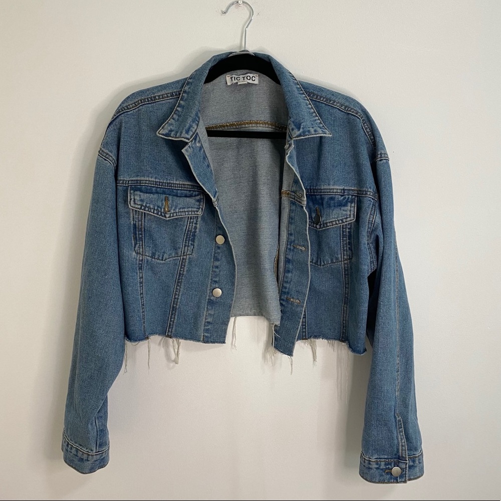 CROPPED DENIM JACKET - Picture 2 of 5